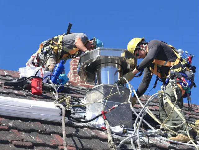 Protective chimney cap installed by Florence-Graham Chimney Sweep in Florence-Graham, CA