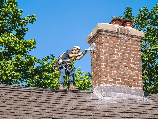 Florence-Graham Chimney Sweep performing an inspection with advanced tools in Florence-Graham, CA