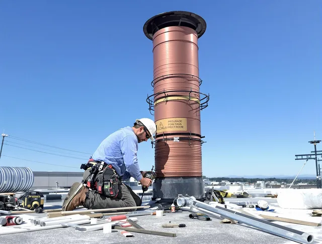 Installed chimney liner by Florence-Graham Chimney Sweep in Florence-Graham, CA
