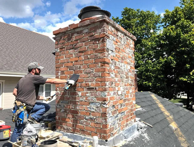 Completed chimney rebuild by Florence-Graham Chimney Sweep in Florence-Graham, CA
