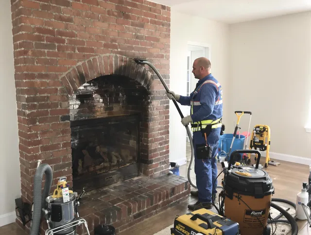 Florence-Graham Chimney Sweep expert performing detailed chimney sweep in Florence-Graham, CA