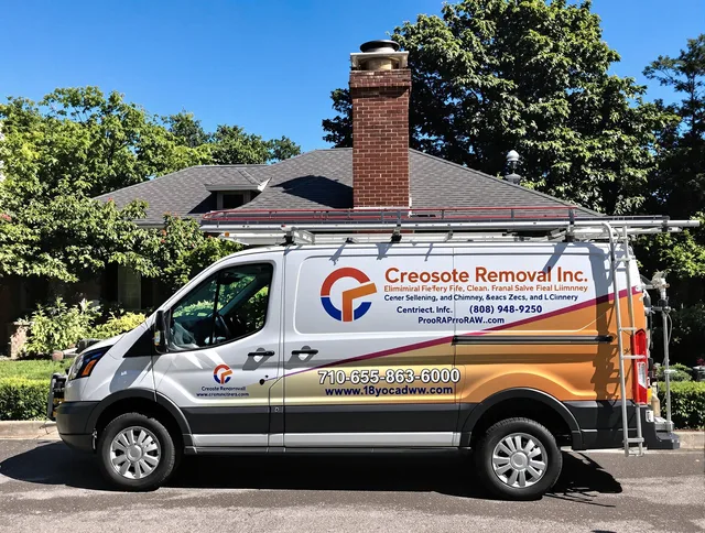 Florence-Graham Chimney Sweep technician removing creosote safely in Florence-Graham, CA