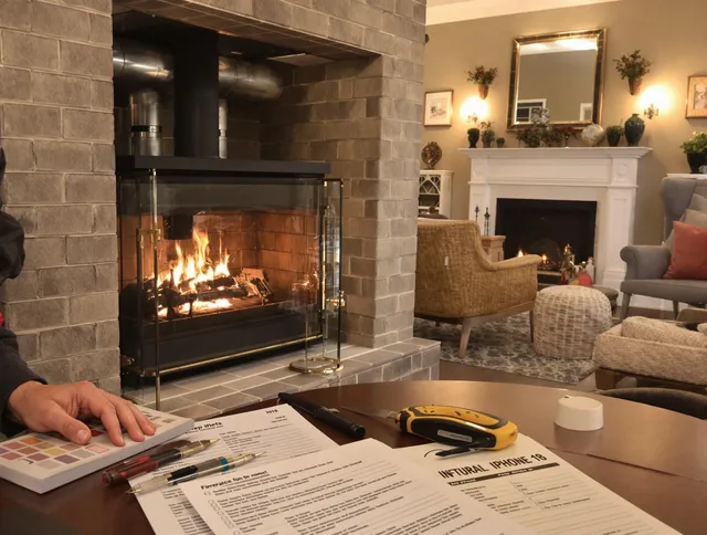 Florence-Graham Chimney Sweep verifying fireplace safety measures in Florence-Graham, CA